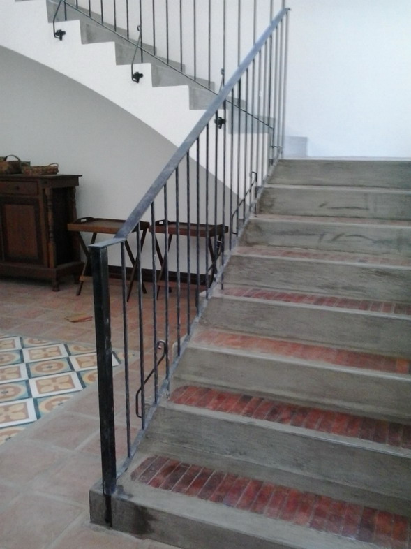 Stair Railing Simple Design | Cavitetrail, Glass Railings ...