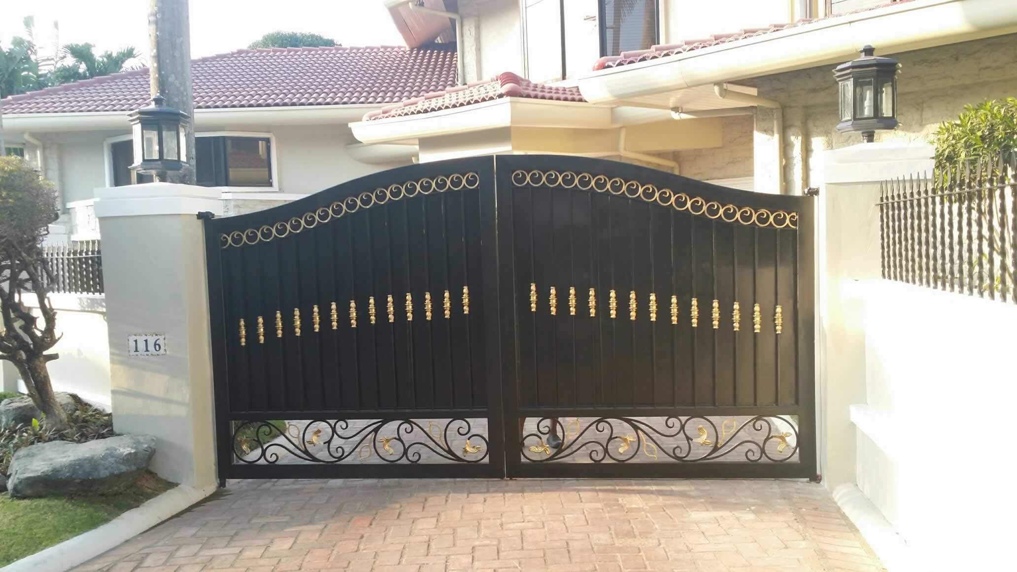 Wought Iron Entrance Gate, Pedestrian Gate.