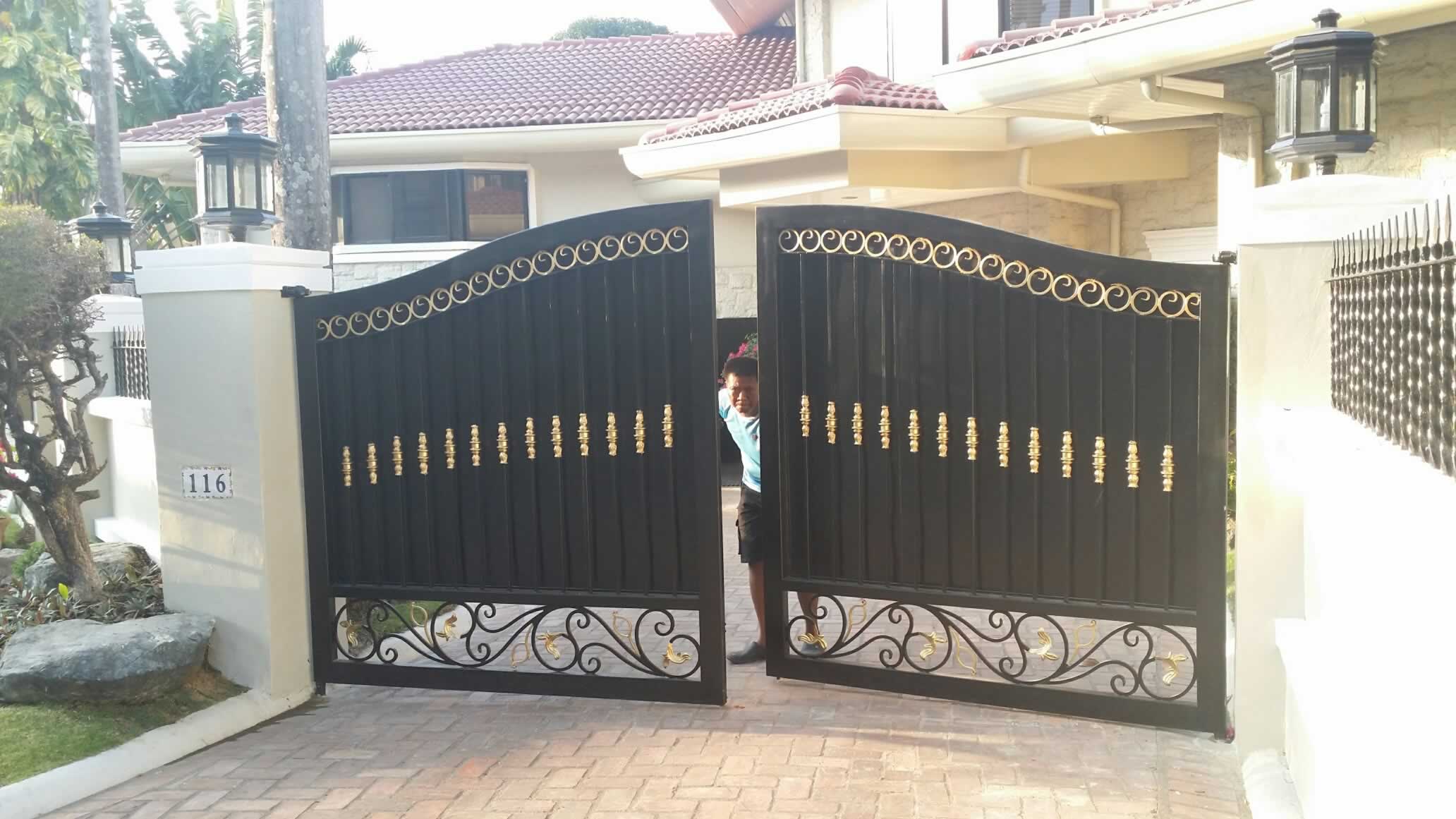 Wought Iron Entrance Gate, Pedestrian Gate.