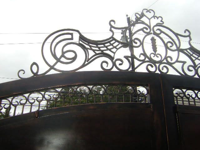 Entrance Gate in Antique Copper Finish