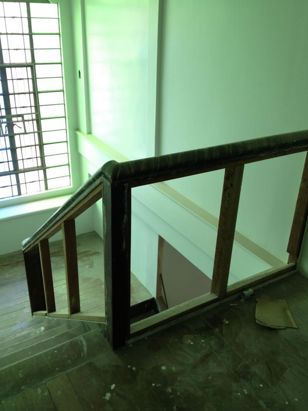 Old Stair turn into Glass Railing