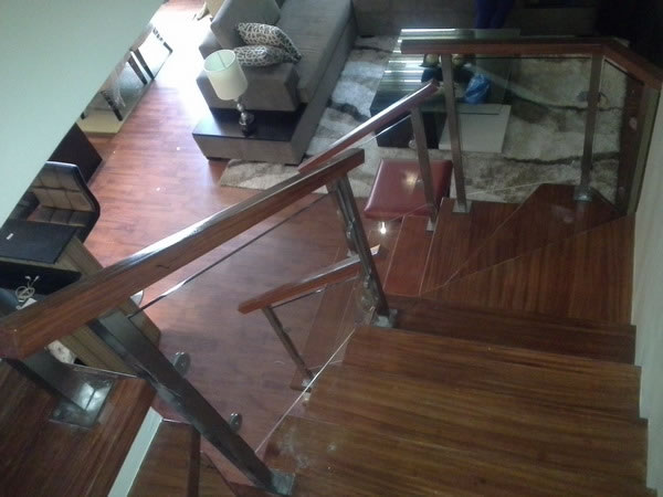 Stair Glass Clear Tempered