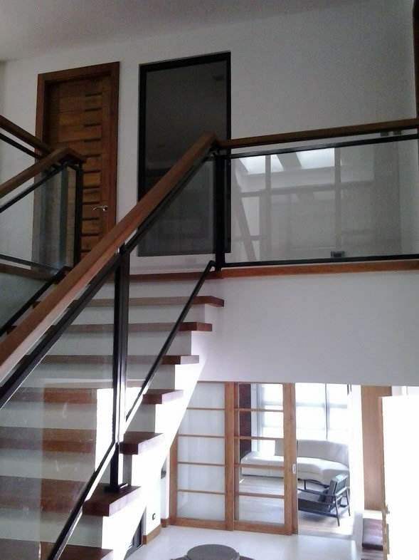 Glass Stair Railing Cavitetrail Glass Railings Philippines Tempered Glass Wrought Iron Railings Gates Grills Metal Fabrication Curved Glass