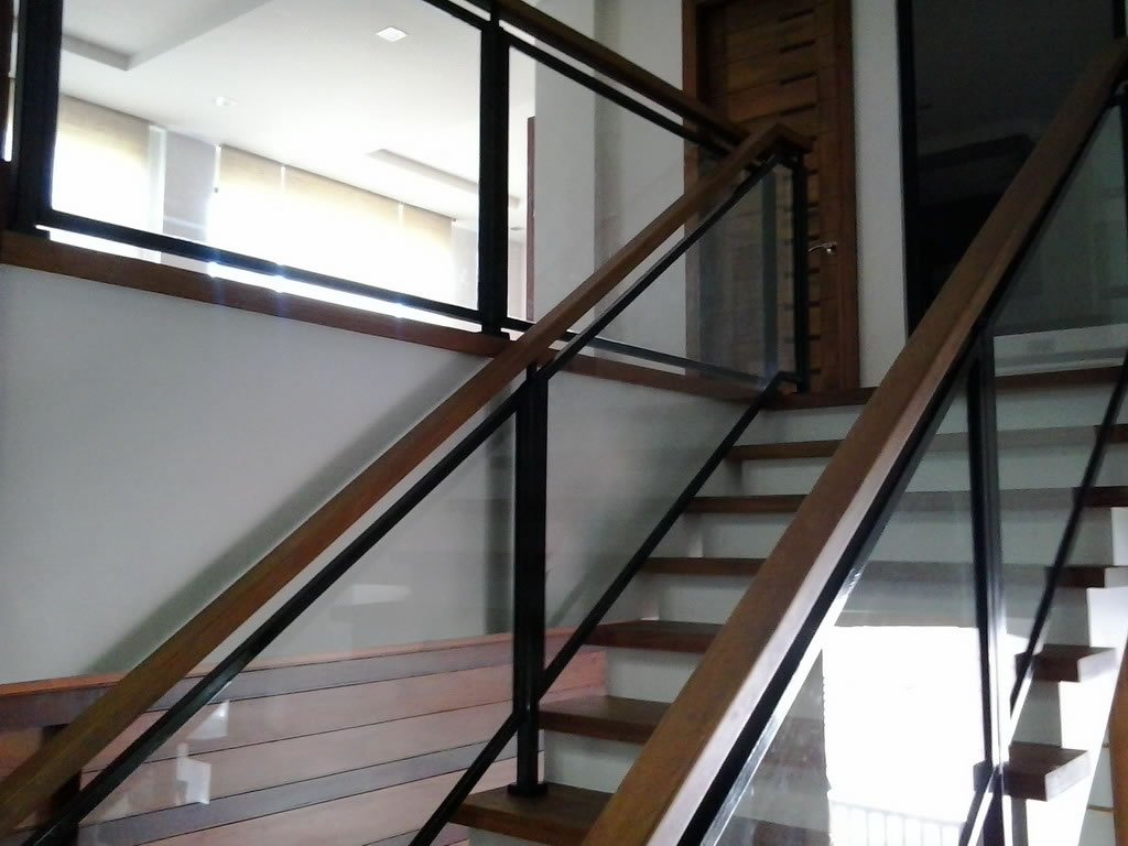 Glass Stair Railing Cavitetrail Glass Railings Philippines Tempered Glass Wrought Iron Railings Gates Grills Metal Fabrication Curved Glass