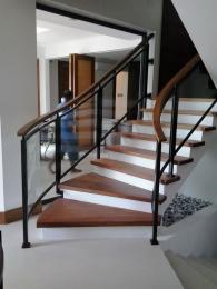 Stair Clear Tempered Glass with Wrought Iron Frame