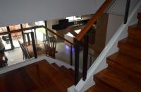 Glass Railing Wrought Iron Frame