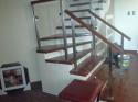 Glass Stair Railing Stainless Frame